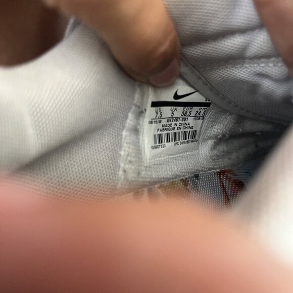 Nike Air Force 1 Jester XX Floral Print Womens Sz 7.5 Platinum White AV2461-001 - Picture 9 of 9